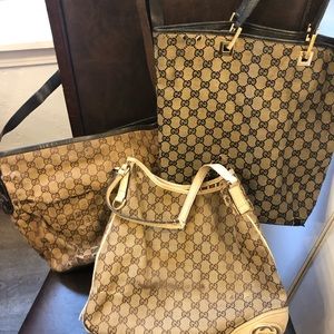 GUCCI 💯 authentic 3 bags/ heavy wear